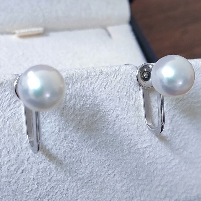 MIKIMOTO ミキモト パールイヤリング 7.3mm k18