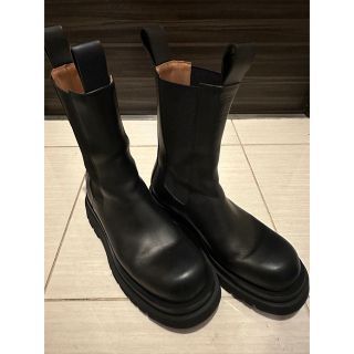 ボッテガヴェネタ(Bottega Veneta)のBOTTEGA VENETA ボッテガヴェネタ ラグ サイドゴアブーツ ネロ42(ブーツ)