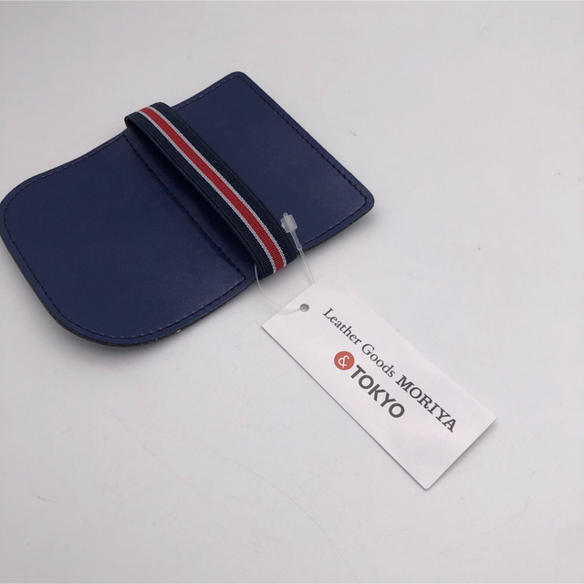 MORITA  新品　紺　レザー　革　バック　持ち手　ハンドルカバー　 レディースのバッグ(その他)の商品写真