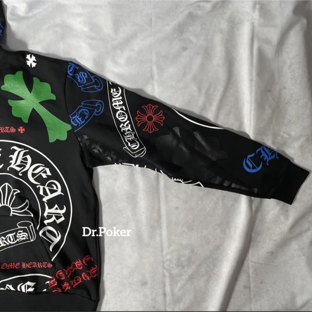 新品未使用 Chrome Hearts クロムハーツ パーカー グレー XL