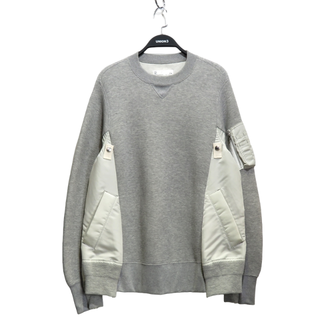 サカイ(sacai)のSACAI Sponge Sweat×MA-1 Pullover(スウェット)