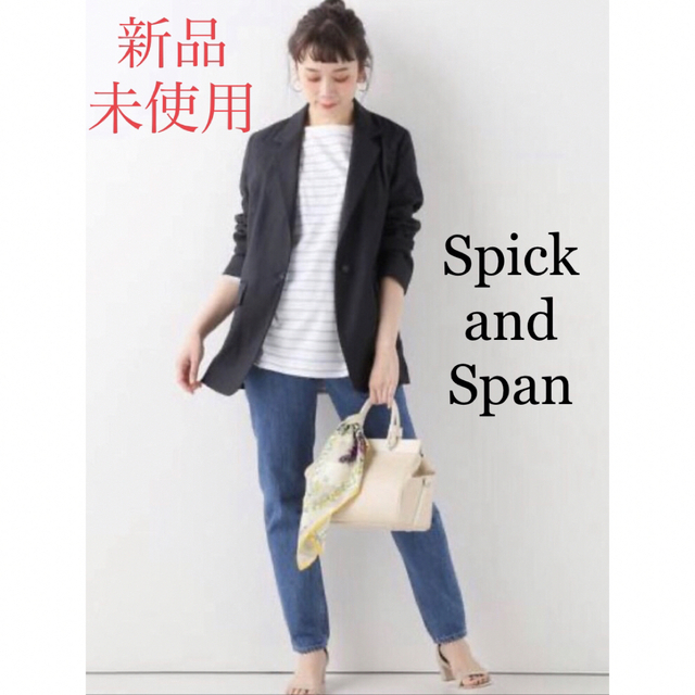 Spick & Span(スピックアンドスパン)のmylifek様】Spick&Span リネンストレッチ テーラードジャケット レディースのジャケット/アウター(テーラードジャケット)の商品写真