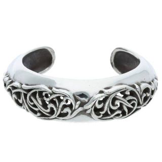 クロムハーツ(Chrome Hearts)のクロムハーツ  FILIGREE CUFF/フィリグリーバンドカフバングル シルバーブレスレット メンズ(ブレスレット)