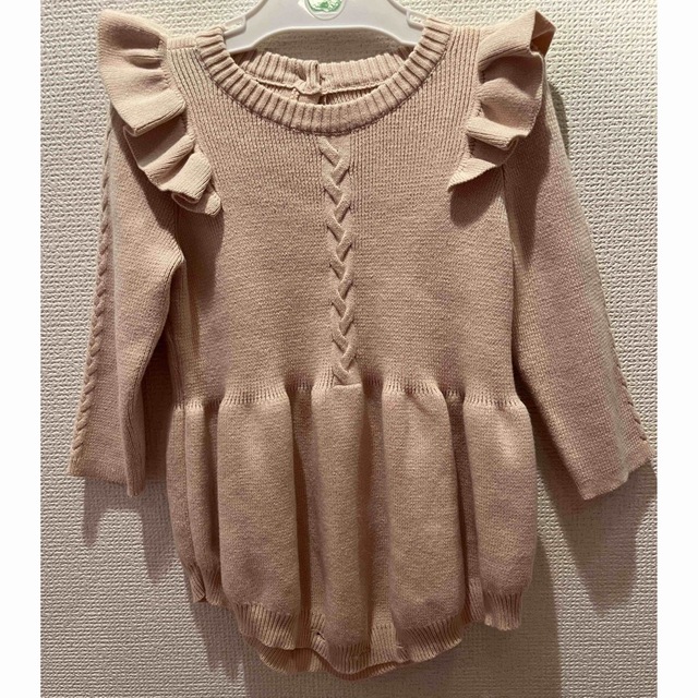 ベビーロンパース　ニット　セーター　海外服　90 キッズ/ベビー/マタニティのキッズ服女の子用(90cm~)(ニット)の商品写真