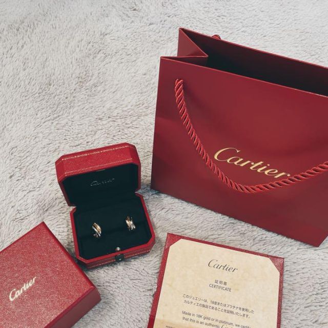 Cartier - 【新品同様】 カルティエ　トリニティ　イヤリング（ピアス）