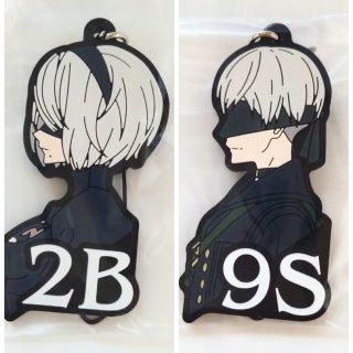 スクウェアエニックス(SQUARE ENIX)のニーアオートマタ　一番くじ　F賞 ラバーストラップ　2B&9S(ストラップ)