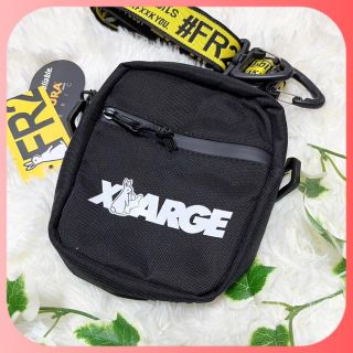 大人気^_^ X-LARGE FR2 ミニショルダーバッグ　ミニバッグ　ブラック(ショルダーバッグ)