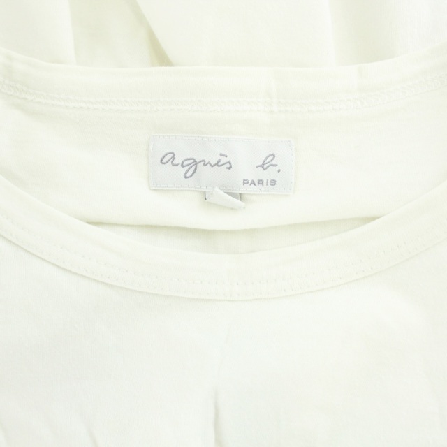 agnes b.(アニエスベー)のアニエスベー Tシャツ カットソー ロゴ プリント クルーネック 半袖 T3 L レディースのトップス(Tシャツ(半袖/袖なし))の商品写真