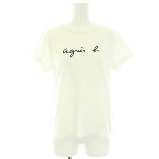 アニエスベー(agnes b.)のアニエスベー Tシャツ カットソー ロゴ プリント クルーネック 半袖 T3 L(Tシャツ(半袖/袖なし))