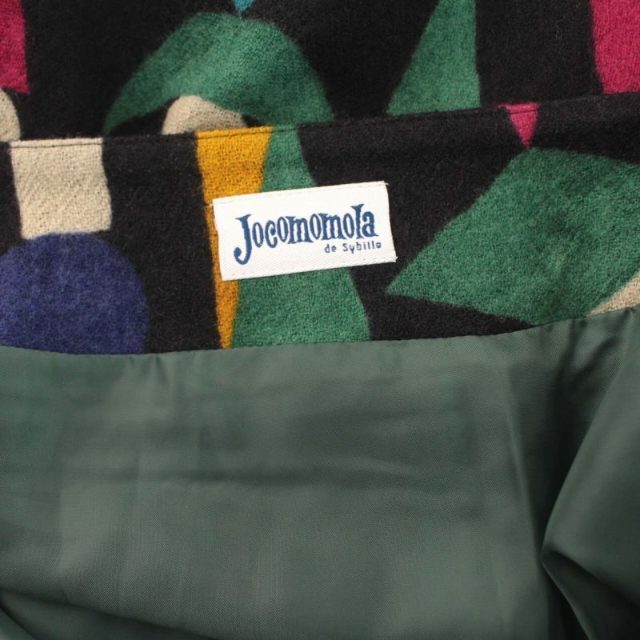 Jocomomola(ホコモモラ)のホコモモラ フレアスカート ラップ風 総柄 ミモレ ロング 46 マルチカラー レディースのスカート(ロングスカート)の商品写真