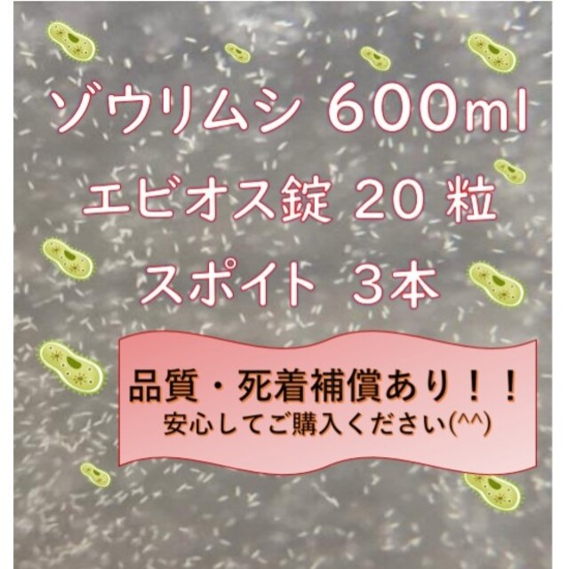 ★送料無料★ゾウリムシ、エビオス錠、スポイトのセット!!(^o^) その他のペット用品(ペットフード)の商品写真