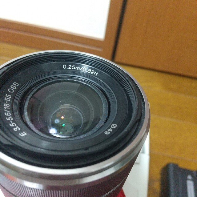 ミラーレス一眼 カメラ SONY NEX-3A(R) レッド レンズ付き 3