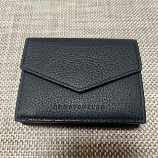 ボッテガヴェネタ(Bottega Veneta)のボナベンチュラ　コンパクト財布　グリーン×黒(折り財布)
