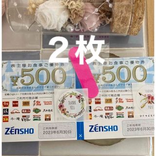 ゼンショー(ゼンショー)の💚ネイルミニヤスリ1つとゼンショー株主優待券２枚(ネイル用品)