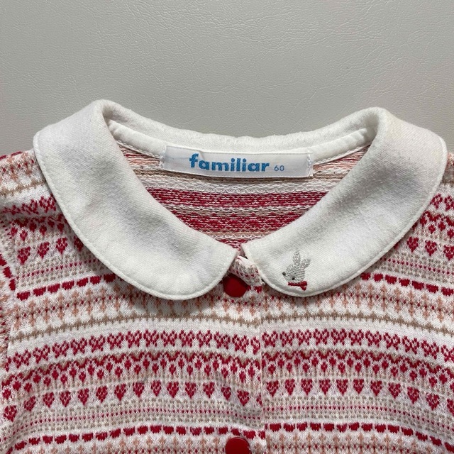 familiar(ファミリア)のfamiliarファミリア　ノルディック　カバーオール　60サイズ キッズ/ベビー/マタニティのベビー服(~85cm)(カバーオール)の商品写真