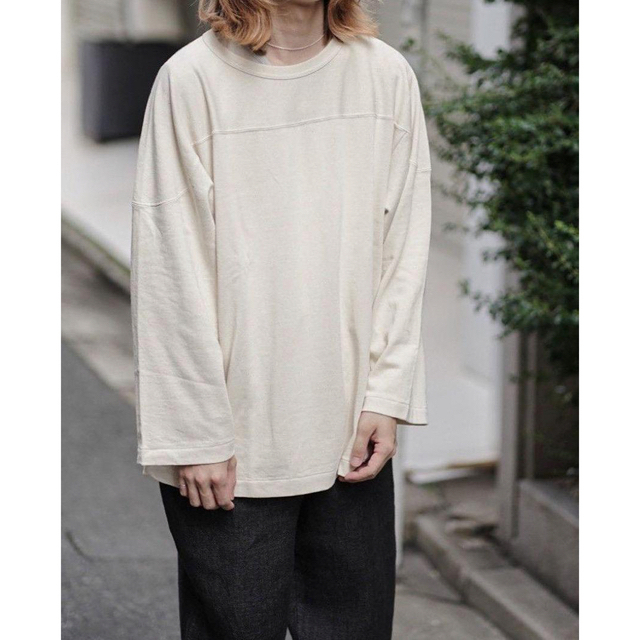 comoli 23ss フットボールT サイズ3 - Tシャツ/カットソー(七分/長袖)