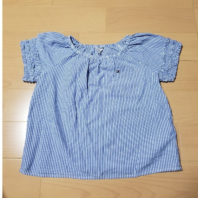 TOMMY HILFIGER(トミーヒルフィガー)の半袖フリルシャツ キッズ/ベビー/マタニティのキッズ服女の子用(90cm~)(Tシャツ/カットソー)の商品写真