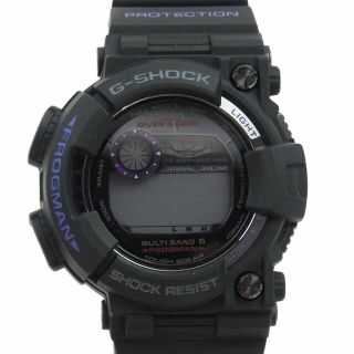 CASIO G-SHOCK カシオ ジーショック 時計 GWF-1000BP-1JF Master of G マスターオブジー FROGMAN フロッグマン ソーラー電波 腕時計 ウォッチ メンインバーニングパープル ブラック系 パープル系【新古品】【未使用】【中古】(腕時計(アナログ))