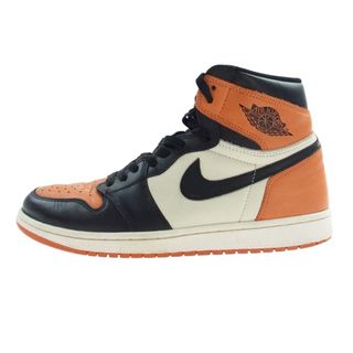 ナイキ(NIKE)のNIKE ナイキ スニーカー 555088-005 Air Jordan 1 Retro High OG Shattered Backboard エアジョーダン1 レトロ ハイ OG シャッタード バックボード オレンジ系 ブラック系 29cm【美品】【中古】(スニーカー)