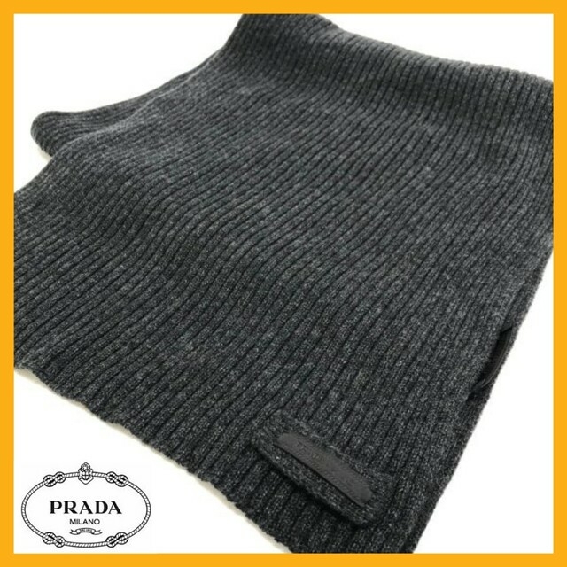 プラダ ニットマフラー ミリタリー カーキグリーン PRADA UMS180