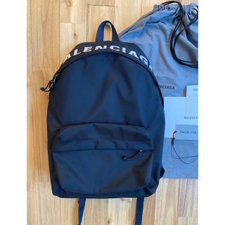 バレンシアガ(Balenciaga)のグエル様専用　公式オンライン購入　バレンシアガ  バックパック　新品同様　黒×紺(バッグパック/リュック)