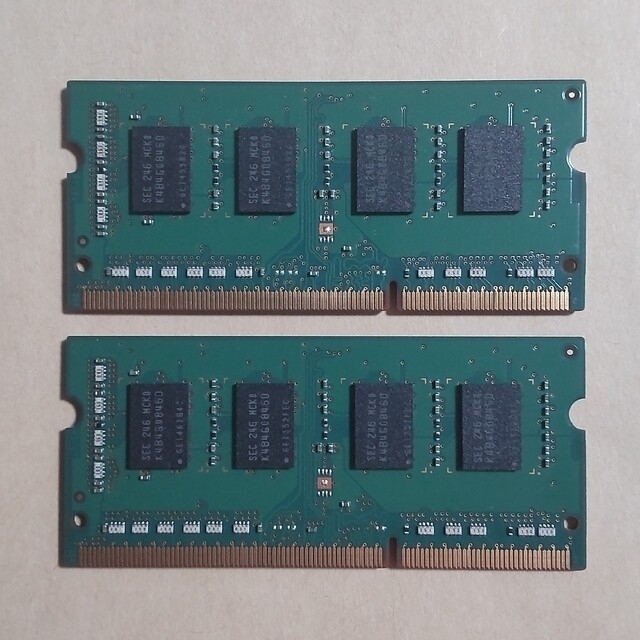 SAMSUNG(サムスン)のDDR3-1600  PC3-12800   4GBを2本 8GB スマホ/家電/カメラのPC/タブレット(PCパーツ)の商品写真