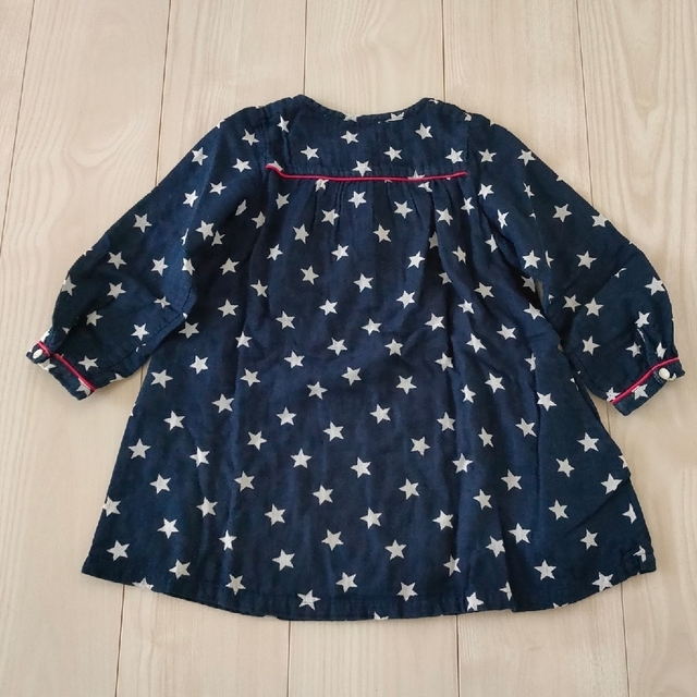 DOUBLE.B(ダブルビー)のダブルB   星柄ワンピース　110cm キッズ/ベビー/マタニティのキッズ服女の子用(90cm~)(ワンピース)の商品写真