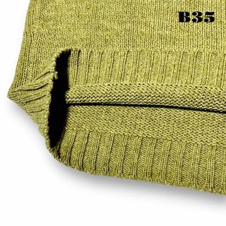 未使用品! TENDERLOIN Vネック コットン ニット オリーブ 深緑 M