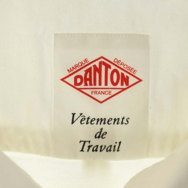 DANTON(ダントン)のダントン DANTON バンドカラー オックスシャツ 長袖 コットン 40 白 メンズのトップス(シャツ)の商品写真