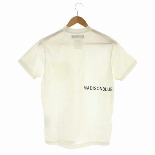 MADISONBLUE(マディソンブルー)のマディソンブルー バックロゴ ポケットTシャツ カットソー 半袖 01 白 メンズのトップス(Tシャツ/カットソー(半袖/袖なし))の商品写真