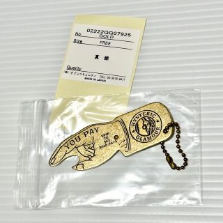 ヒステリックグラマー(HYSTERIC GLAMOUR)の未使用品！ HYSTERIC GLAMOUR ペイプレート キーホルダー ブラス(キーホルダー)