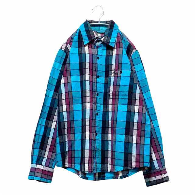 STUSSY(ステューシー)の▼ STUSSY Authentic blue  shirt ▼ メンズのトップス(Tシャツ/カットソー(七分/長袖))の商品写真