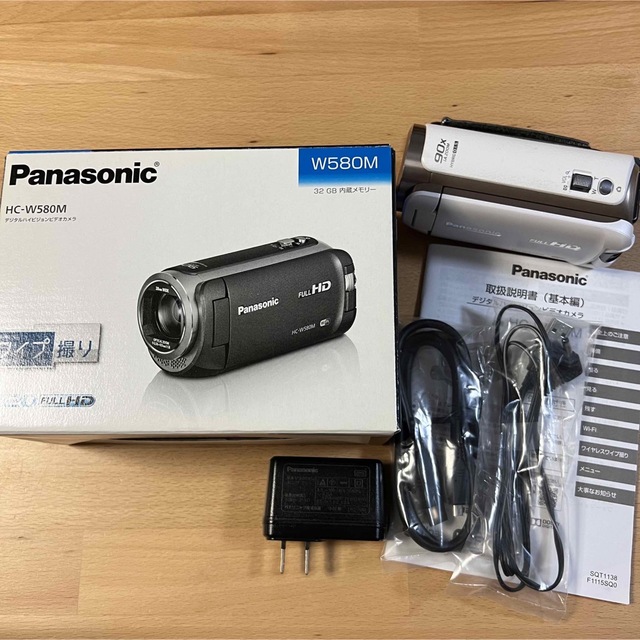 新品爆買い】Panasonic デジタルハイビジョン ビデオカメラ HC-W580M-W ...