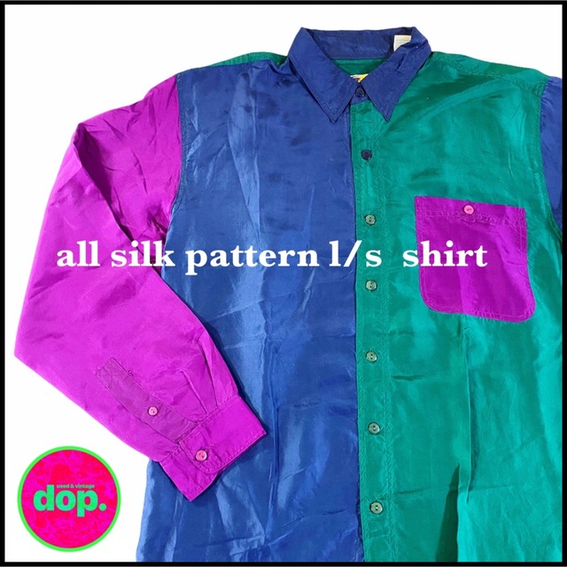 ▼ all silk crazy pattern shirt