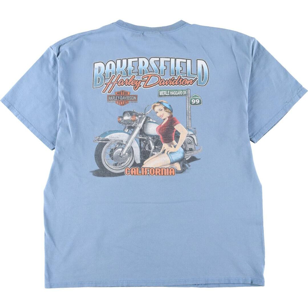 ハーレーダビッドソン Harley-Davidson 両面プリント モーターサイクル バイクTシャツ メンズL /eaa313962