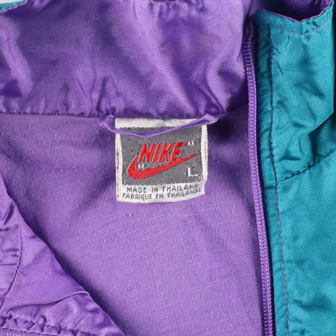 NIKE(ナイキ)の古着 90年代 ナイキ NIKE 銀タグ ウインドブレーカー メンズL ヴィンテージ /eaa323270 メンズのジャケット/アウター(ナイロンジャケット)の商品写真