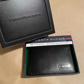 トミーヒルフィガー(TOMMY HILFIGER)の折り財布　ミニ財布　二つ折り財布　コインケース　小銭入れ　ブラック(折り財布)