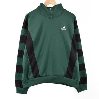 アディダス(adidas)の古着 90年代 アディダス adidas ハーフジップスウェットシャツ トレーナー メンズL ヴィンテージ /eaa305894(スウェット)