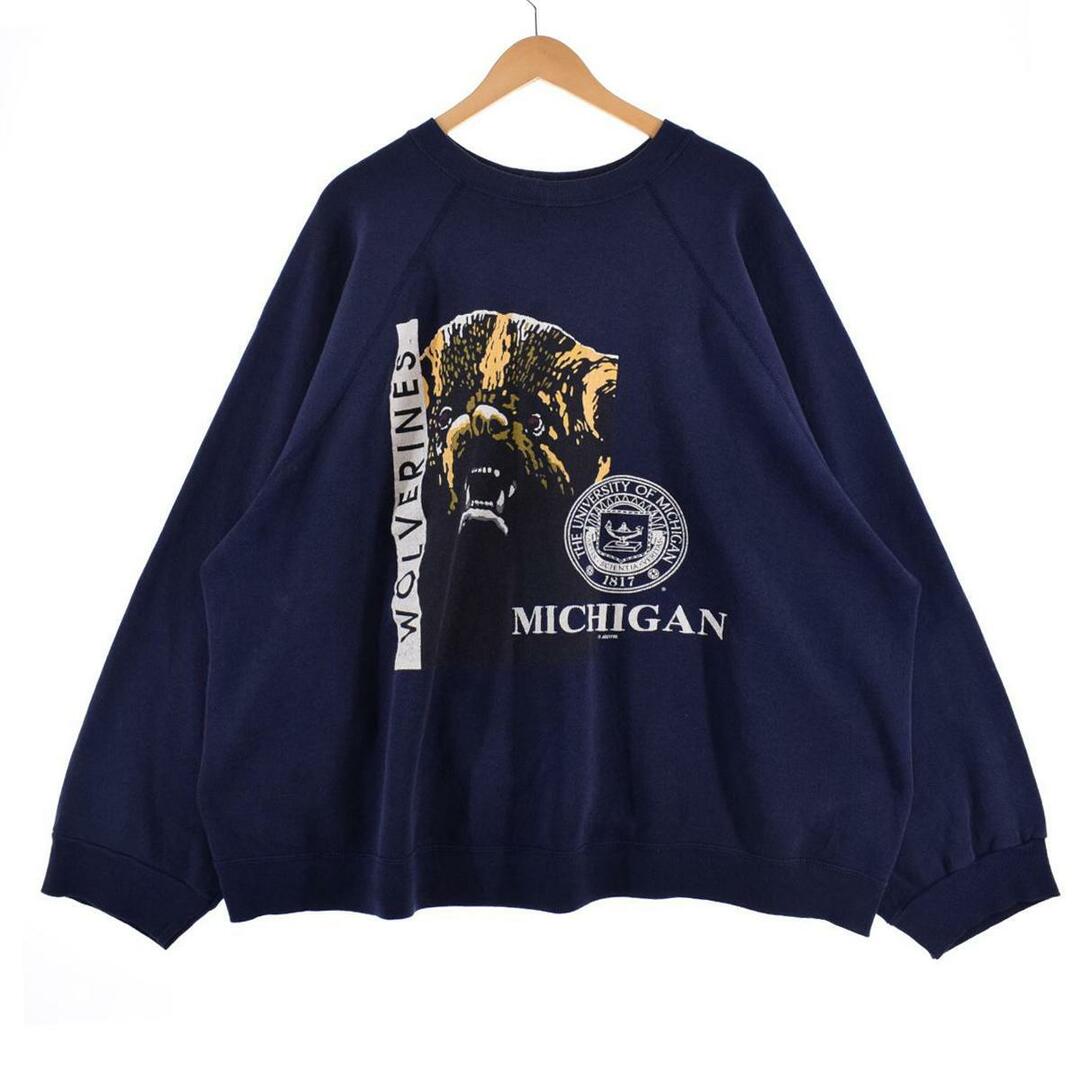 90年代 Jostens Michigan Wolverines ミシガン ウルヴァリンズ カレッジスウェットシャツ トレーナー USA製 メンズXXL ヴィンテージ /eaa313176