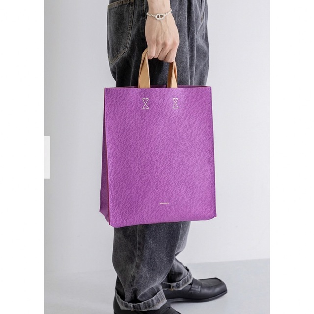 Hender Scheme paper bag big royal purple