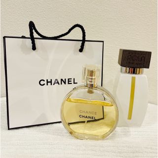 シャネル(CHANEL)のお得なシャネル香水セット♡チャンス オードトワレ50ml　ショッパー&アザロ付き(香水(女性用))