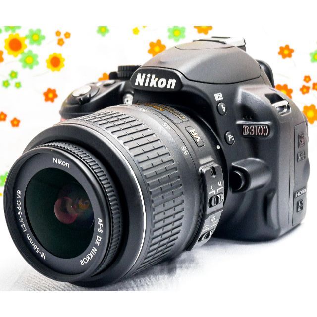 ❤ガイド機能付き❤ Nikon D3100 ニコン スマホ転送 一眼レフ カメラ