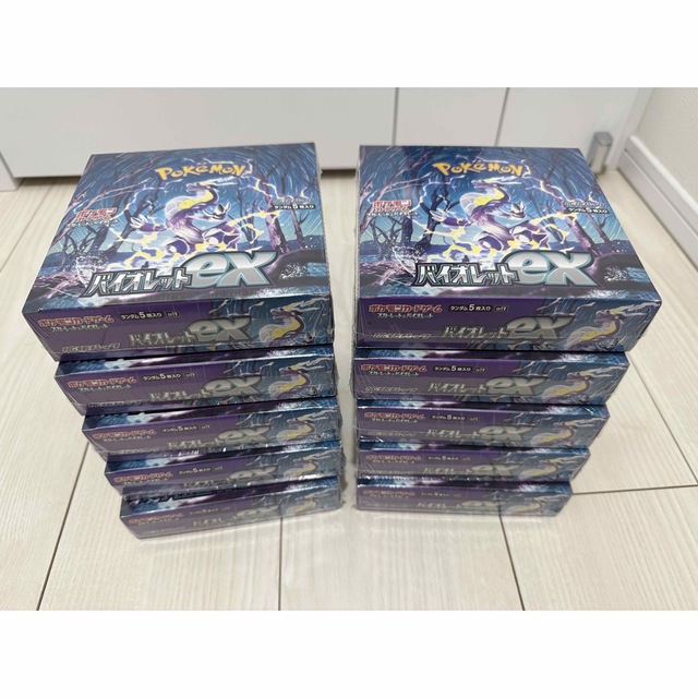 トレーディングカードバイオレットex box シュリンク付き 10box ポケモンカード