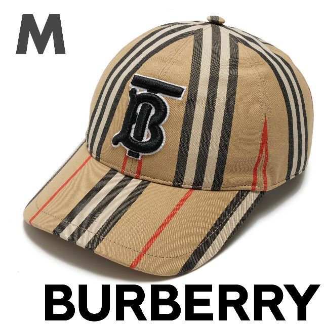 新品 BURBERRY モノグラムモチーフ アイコンストライプ キャップ M | フリマアプリ ラクマ