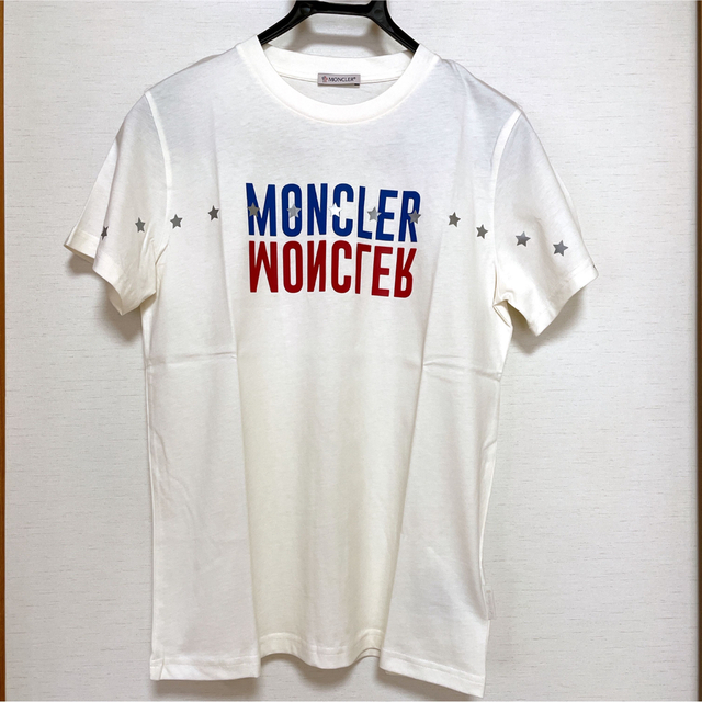 新品 moncler モンクレール 白 Tシャツ 14a ロゴ インターネット通販