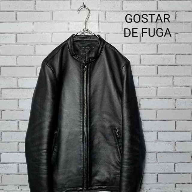 GOSTAR DE FUGA(ゴスタールジフー)の【GOSTAR DE FUGA】レザージャケット　シングル　ライダース　羊革 メンズのジャケット/アウター(レザージャケット)の商品写真