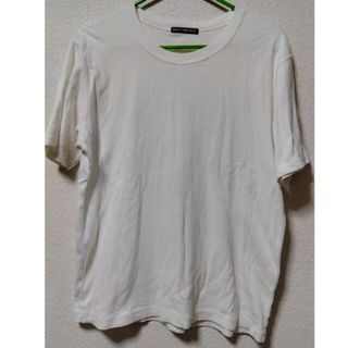 イッセイミヤケ(ISSEY MIYAKE)のイッセイミヤケ　ステッチワーク　ホワイト　Msize　サイズ２ コットン(Tシャツ/カットソー(半袖/袖なし))