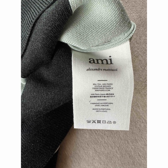 XL新品 AMI Paris アミ ストライプ ニット セーター グリーン | www