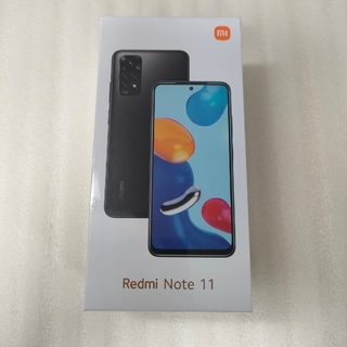 アンドロイド(ANDROID)のXiaomi Redmi Note 11  Graphite Gray 未開封品(携帯電話本体)