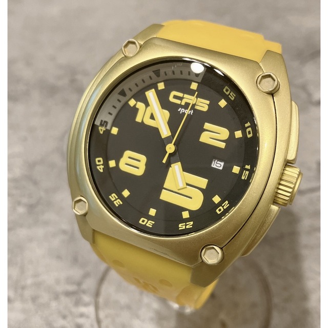 美品 CP5 Sports 腕時計 シーピーファイブ イエロー 45mm メンズの時計(腕時計(アナログ))の商品写真